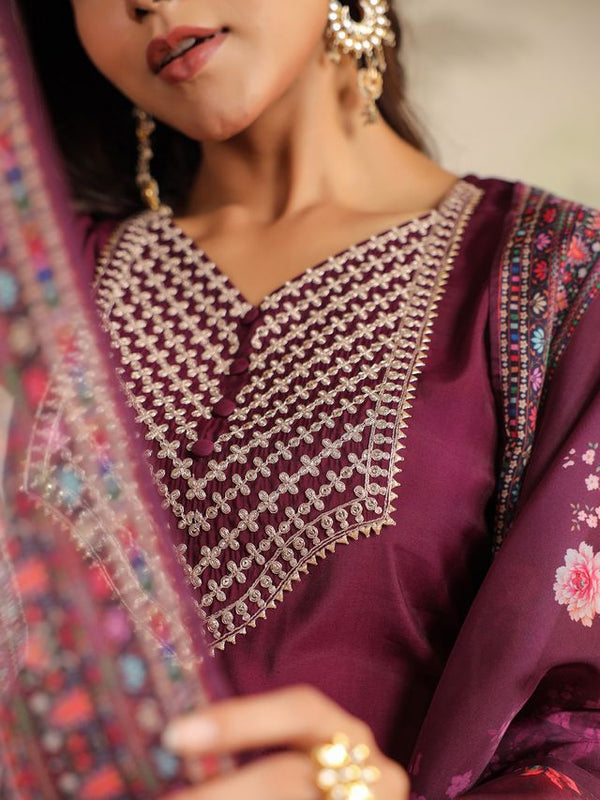 Emb Patch Pv Chanderi Digital Dupatta