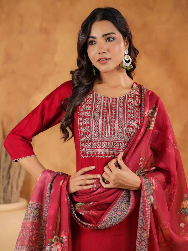 Emb Patch Pv Chanderi Digital Dupatta | Clothsy Fashion