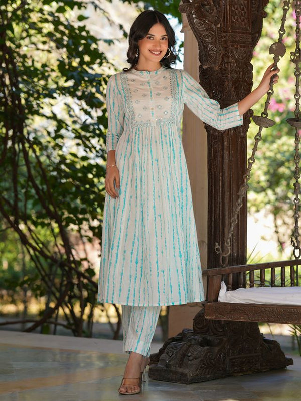 Kavi Cotton 2 Pcs Set for Women – White | Clothsy Fashion